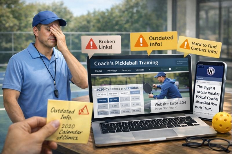 pickleball coaching website mistakes